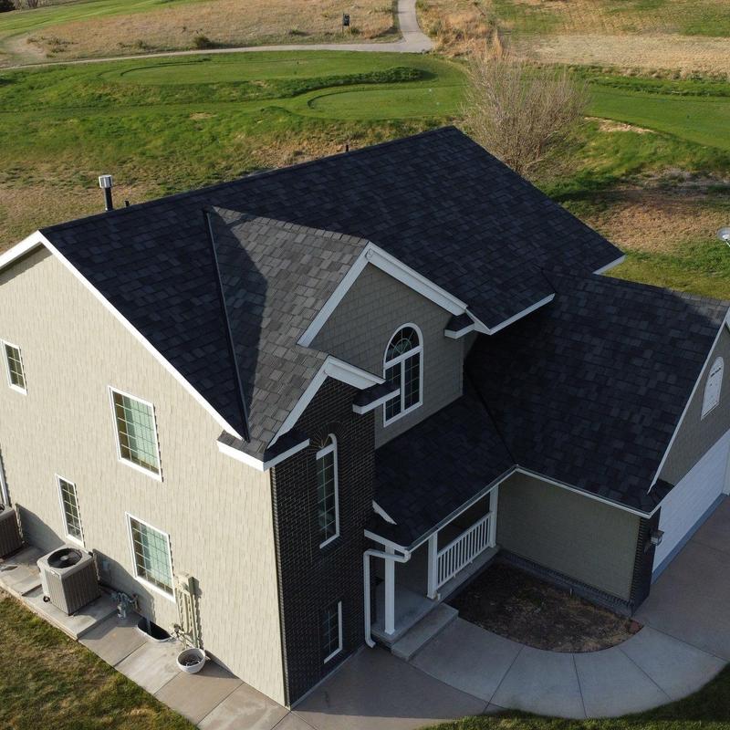Certainteed Belmont IR shingles on residential roof Certainteed Belmont IR shingles on residential roof