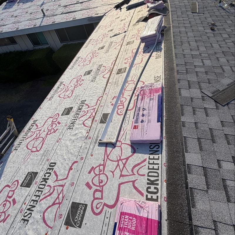 Shingle roof underlayment installation with materials Shingle roof underlayment installation with materials