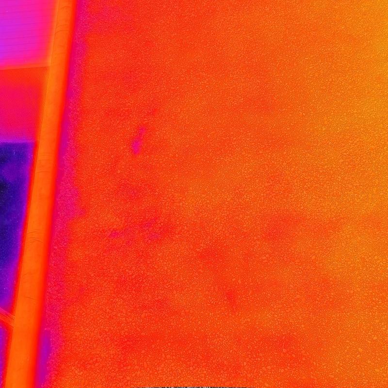 Thermal roof scan detecting moisture in roofing system Thermal roof scan detecting moisture in roofing system