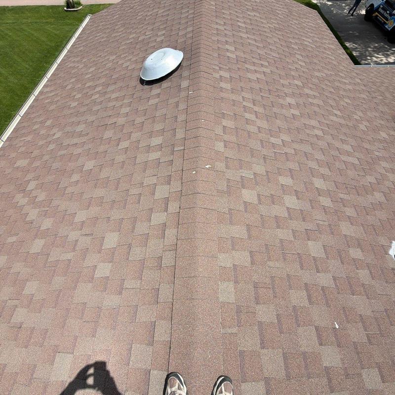 Tamko Stormfighter Flex shingles on residential roof Tamko Stormfighter Flex shingles on residential roof