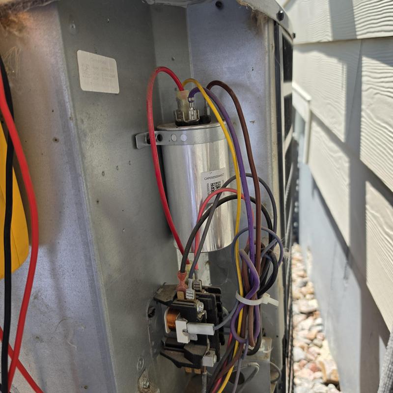 Goodman air conditioner capacitor and wiring repair Goodman air conditioner capacitor and wiring repair