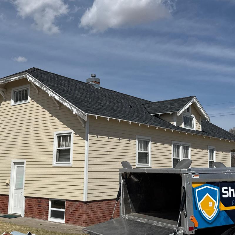 Certainteed Belmont IR Class 4 shingles on residential roof Certainteed Belmont IR Class 4 shingles on residential roof