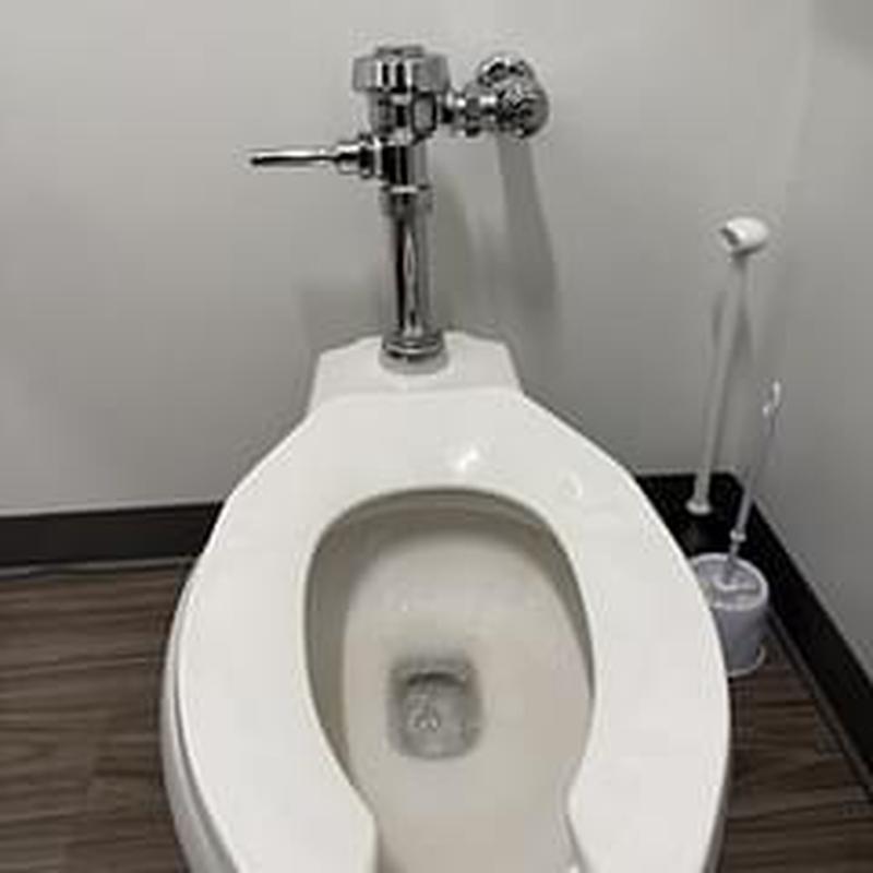 Sloan flush valve with vacuum breaker in toilet Sloan flush valve with vacuum breaker in toilet