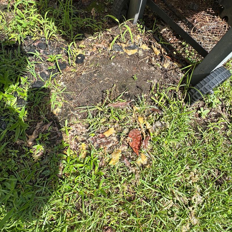 Air conditioner drain line and pan with cleared debris