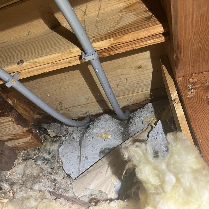 PEX water piping replacement in attic space PEX water piping replacement in attic space