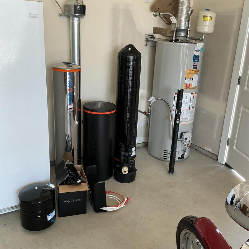 Water softener and reverse osmosis system components
