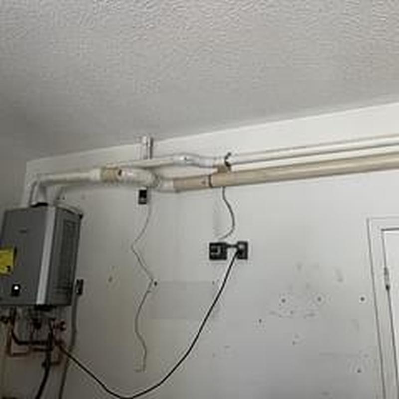 Rinnai tankless water heater installation with gas line upgrade Rinnai tankless water heater installation with gas line upgrade