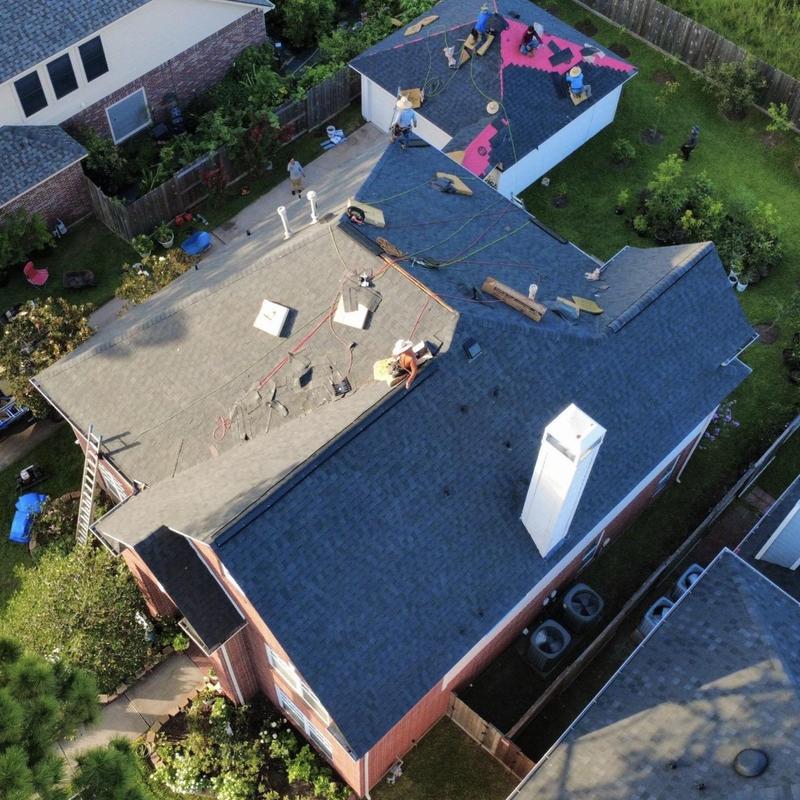 Architectural shingle roof installation with synthetic underlayment