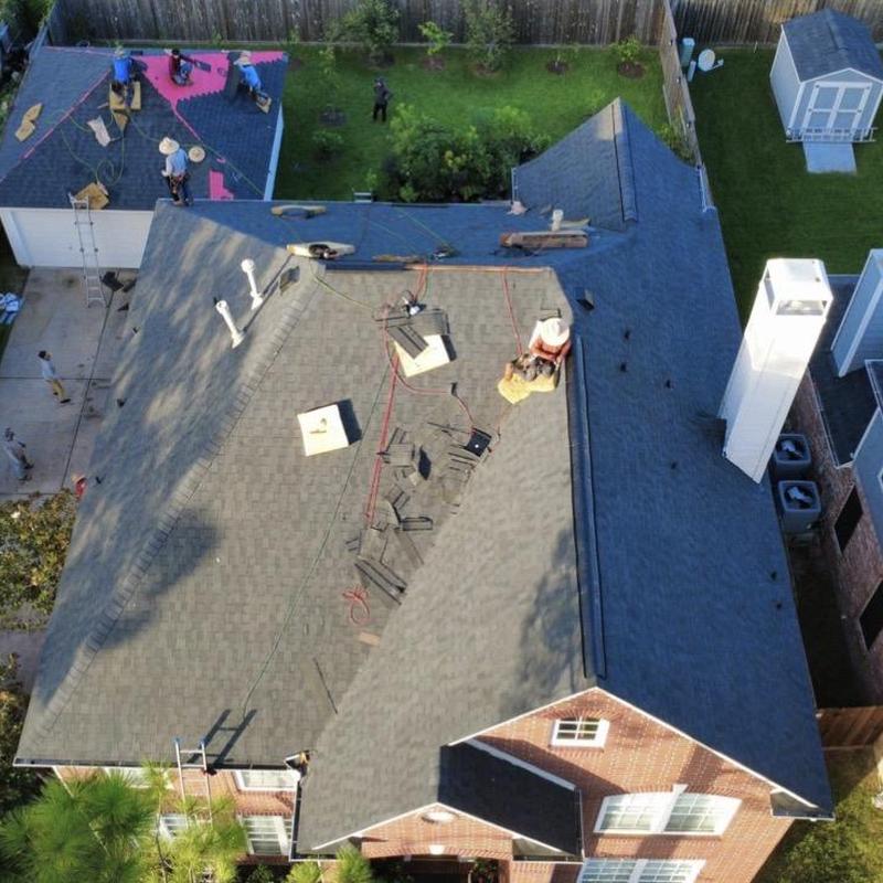 Architectural shingle roof installation in Pearland, TX