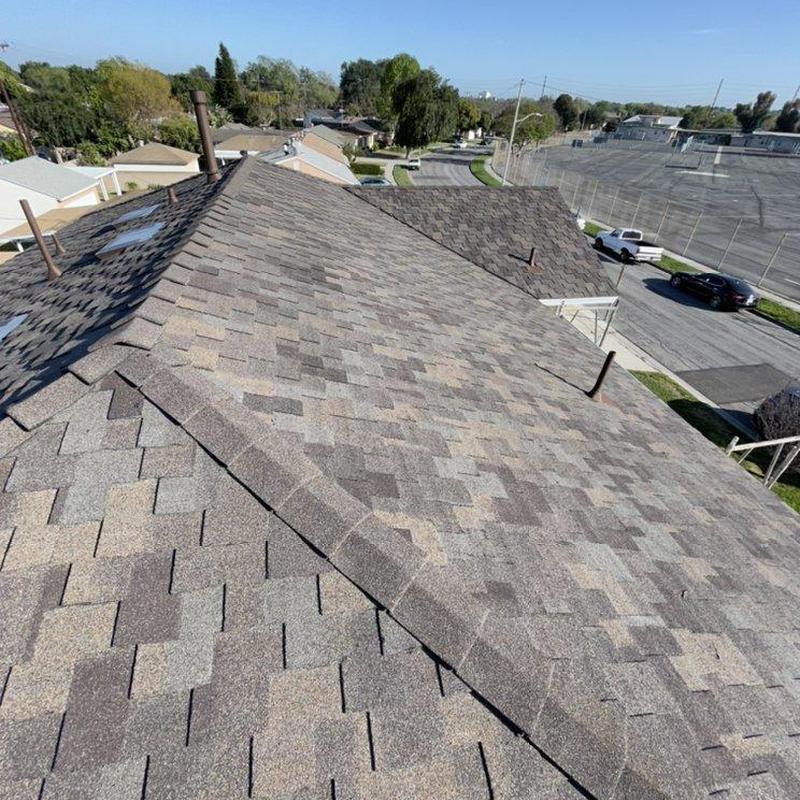Shingle roof inspection on residential home Shingle roof inspection on residential home