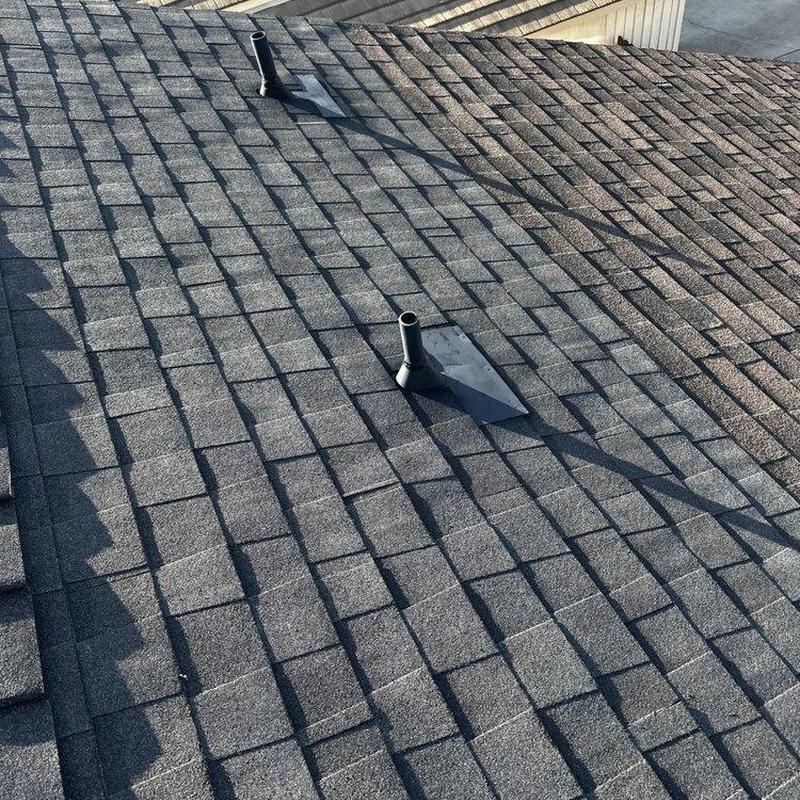 Shingle roof with vent pipe flashings in Irvine, CA Shingle roof with vent pipe flashings in Irvine, CA