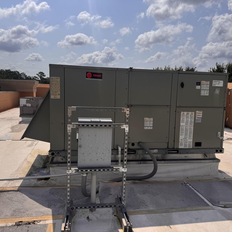 Rooftop Unit HVAC system on commercial roof
