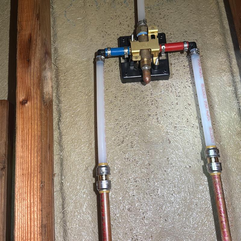 Tub shower valve with Moen Posi Temp installation