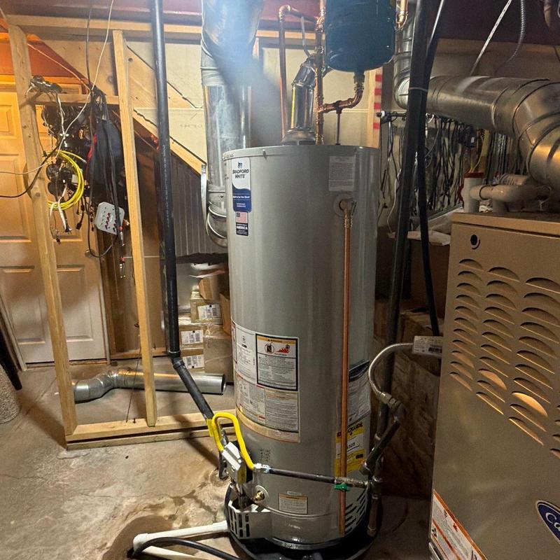 Bradford White 50-gallon water heater installation Bradford White 50-gallon water heater installation