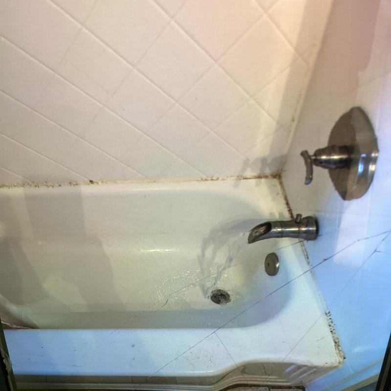Bathtub drain flowing after clog clearance