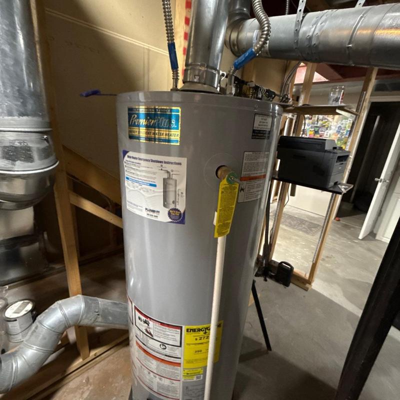 50-gallon Bradford White water heater installation 50-gallon Bradford White water heater installation
