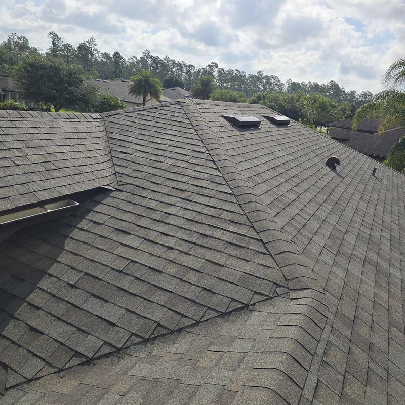 Owens Corning asphalt shingle roof with vents