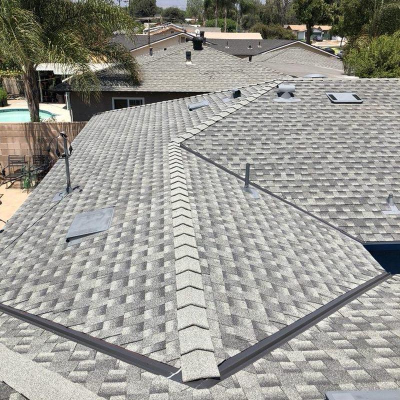 Shingle roof with ridge vents and skylights in Mission Viejo Shingle roof with ridge vents and skylights in Mission Viejo