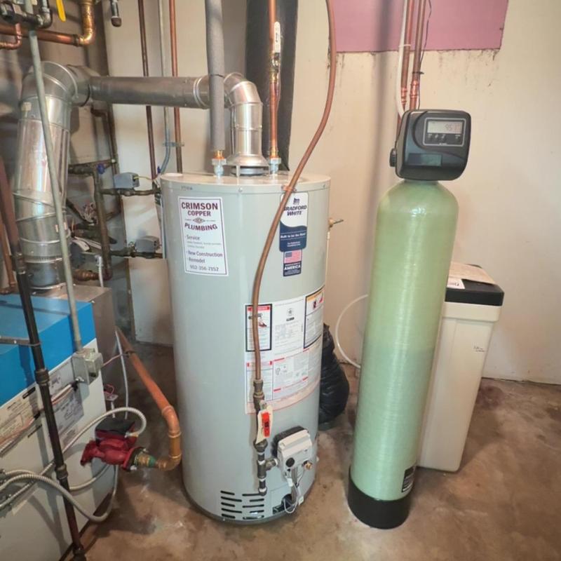 Water heater and water softener system installation Water heater and water softener system installation