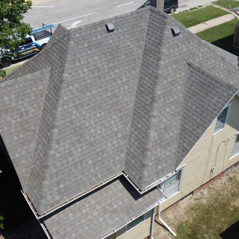 Asphalt shingle roof and gutters inspection, no damage found Asphalt shingle roof and gutters inspection, no damage found