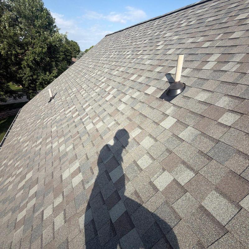 Asphalt shingle roof inspection with vent pipe caps Asphalt shingle roof inspection with vent pipe caps
