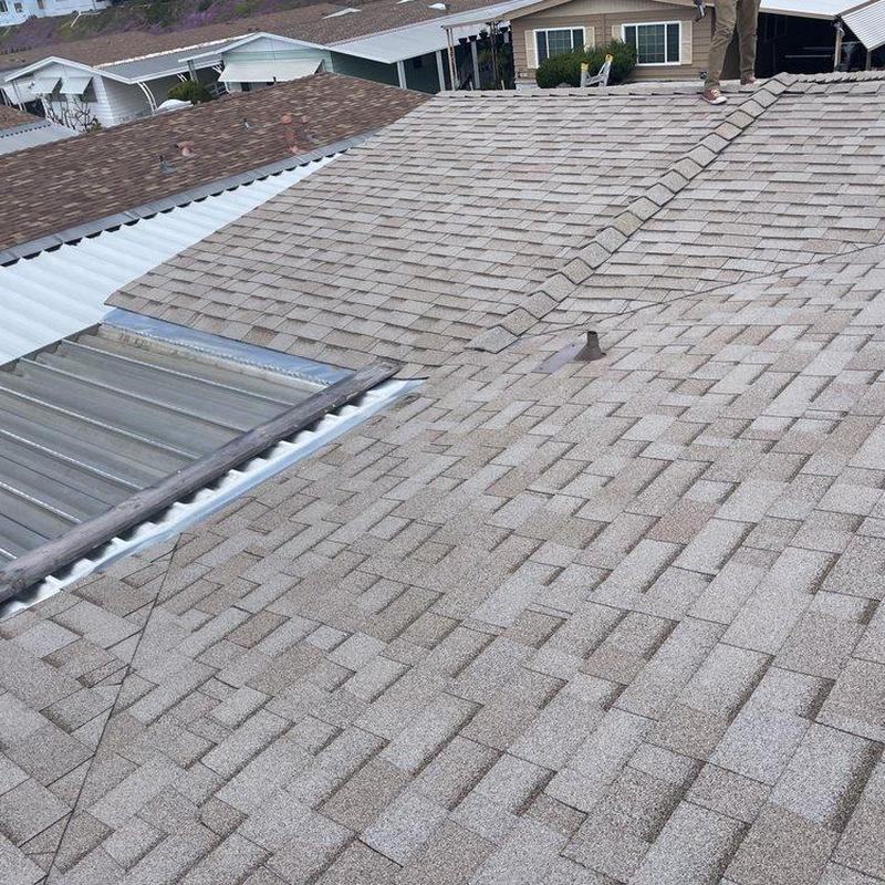 Shingle roof inspection showing roof condition in Mission Viejo Shingle roof inspection showing roof condition in Mission Viejo