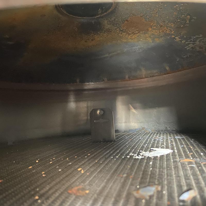 Water heater tank interior with rust and sediment buildup Water heater tank interior with rust and sediment buildup