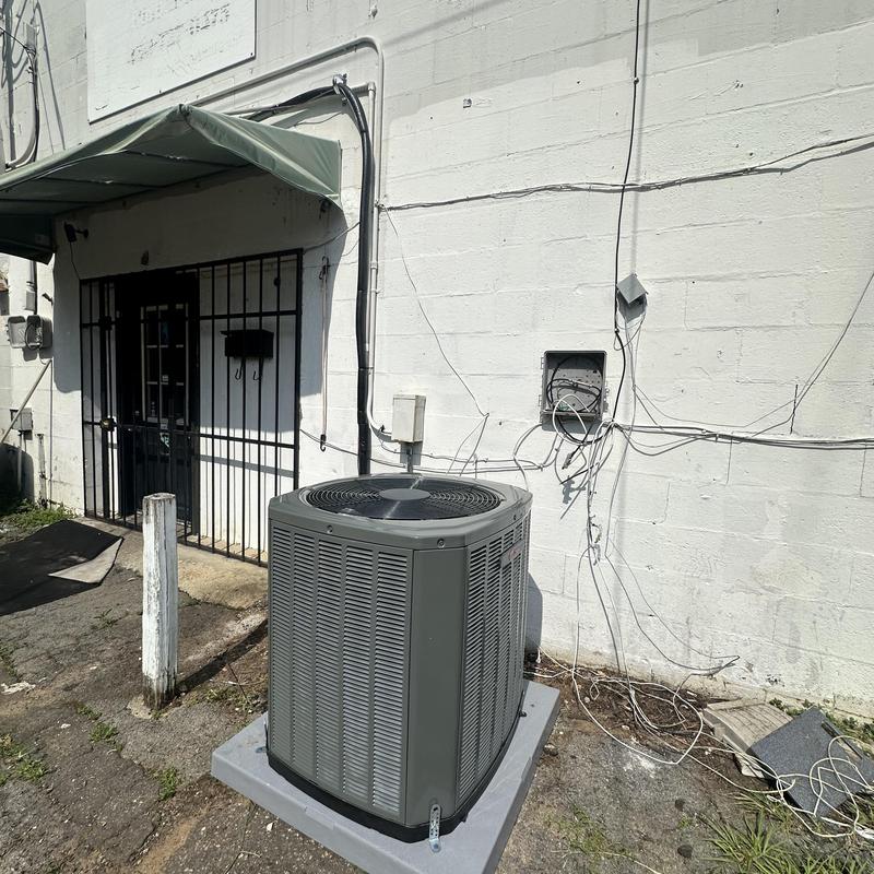 2.5 Ton Trane Heat Pump Installed Outside Building