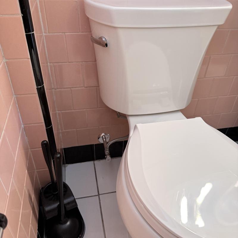 Kohler toilet with new emergency shut-off valve