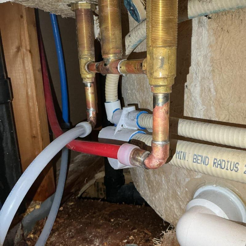Roman tub valve with PEX-a adapter installation Roman tub valve with PEX-a adapter installation