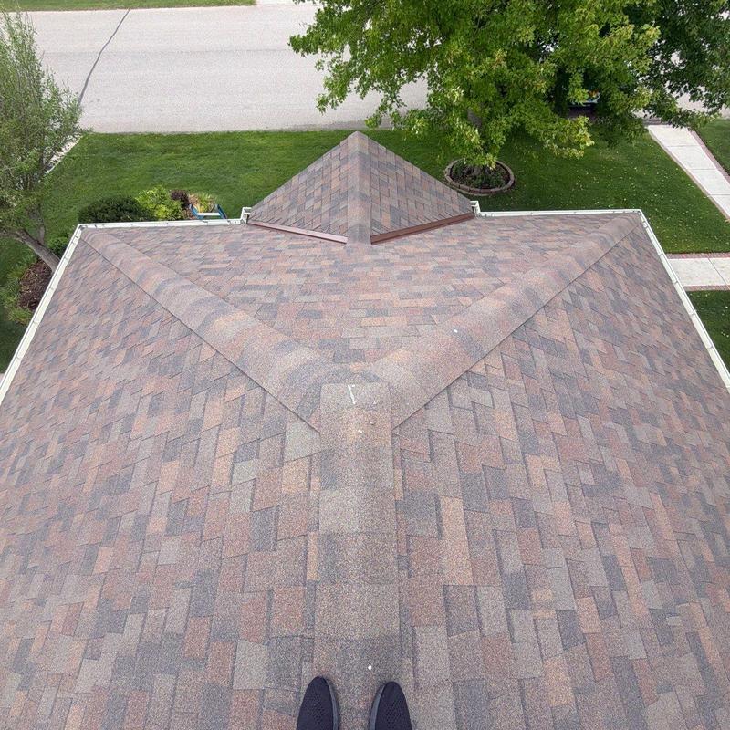 Asphalt shingle roof inspection with no damage found Asphalt shingle roof inspection with no damage found