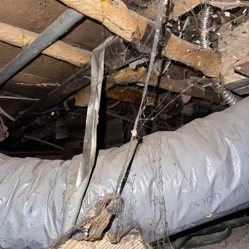 Cast iron drain pipes with cracks in crawl space Cast iron drain pipes with cracks in crawl space