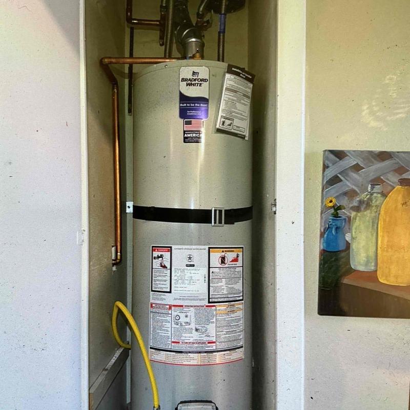 Bradford White 40-gallon water heater installation Bradford White 40-gallon water heater installation