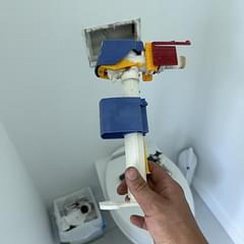 Toilet fill valve replacement in bathroom installation Toilet fill valve replacement in bathroom installation