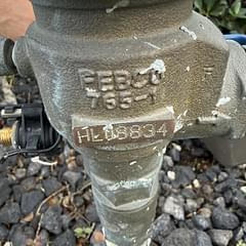 Febco irrigation backflow prevention valve close-up Febco irrigation backflow prevention valve close-up