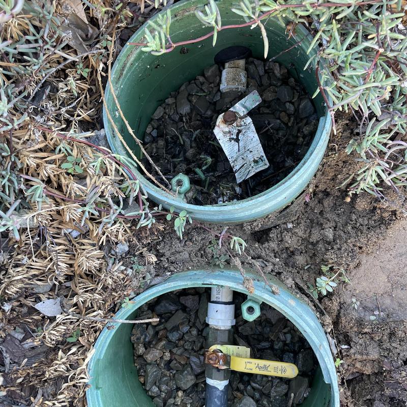 PVC irrigation valve boxes with ball valves and fittings PVC irrigation valve boxes with ball valves and fittings