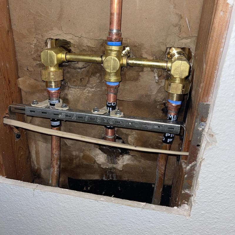 Kingston Brass 3-handle tub shower valve installation Kingston Brass 3-handle tub shower valve installation