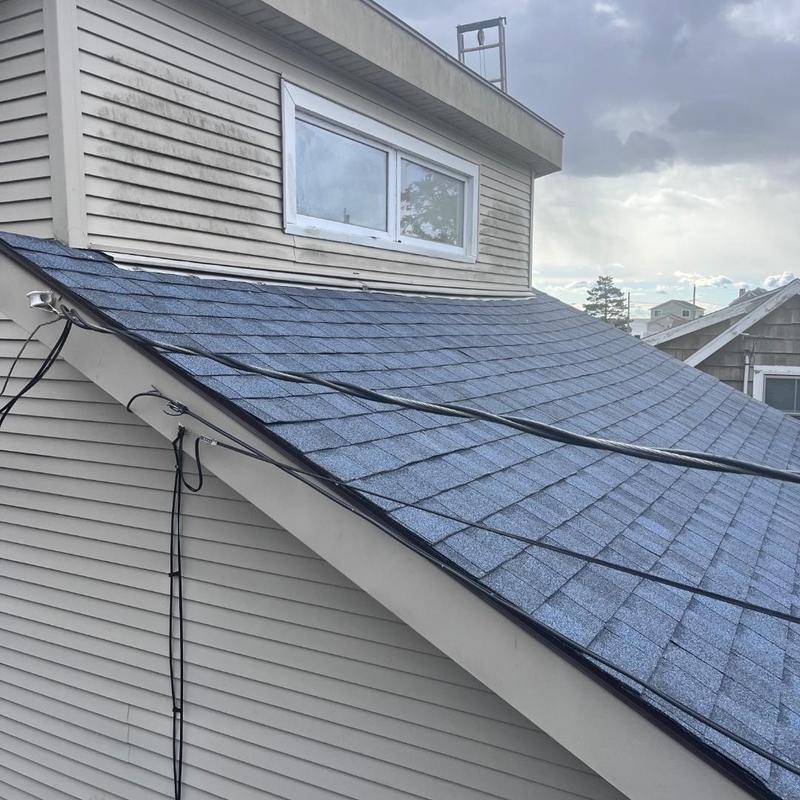 CertainTeed Landmark Pro shingles on new roof slope CertainTeed Landmark Pro shingles on new roof slope