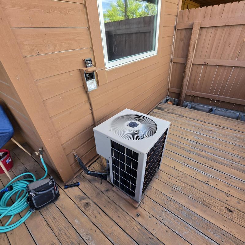 Lennox outdoor air conditioner unit on deck Lennox outdoor air conditioner unit on deck
