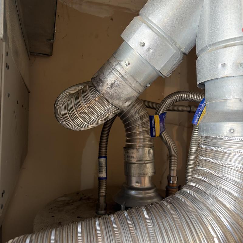 Water heater venting pipes and flexible connectors Water heater venting pipes and flexible connectors