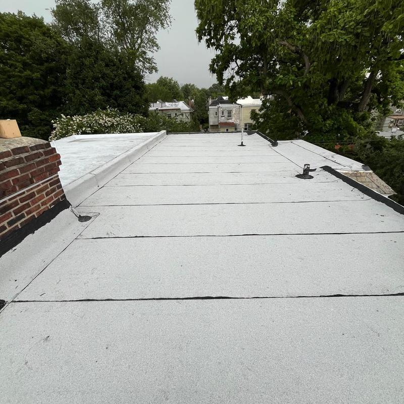 Firestone Modified Bitumen flat roof system installation Firestone Modified Bitumen flat roof system installation