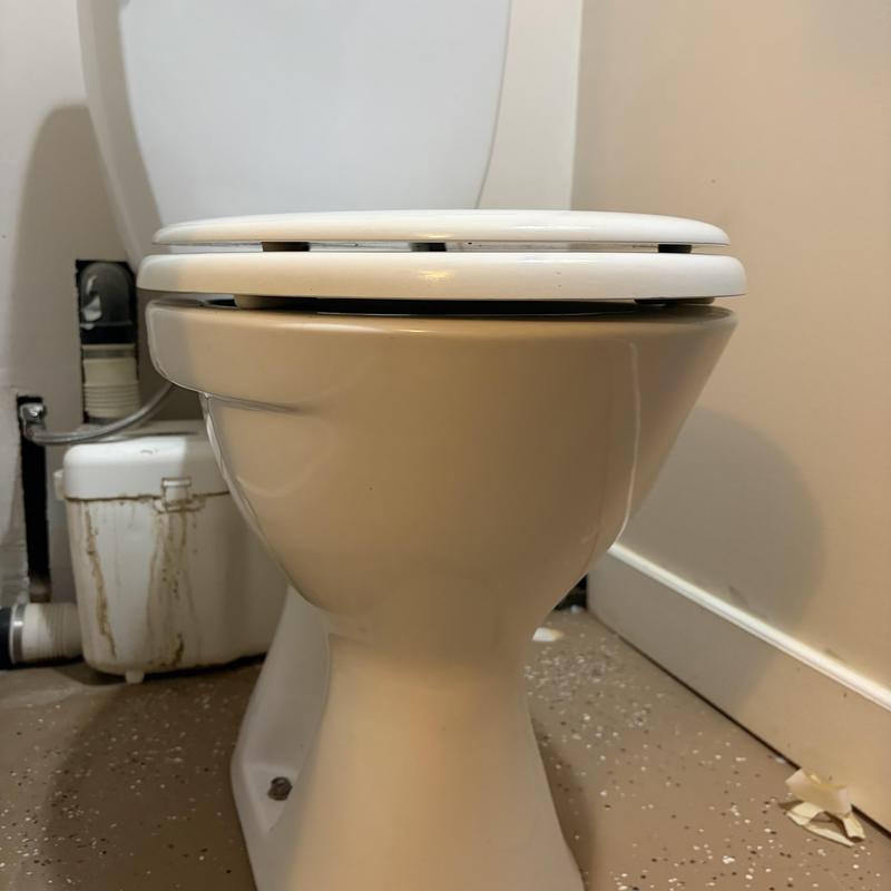 Macerating toilet with GFCI reset on backup issue Macerating toilet with GFCI reset on backup issue