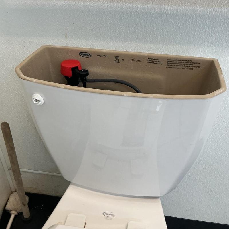Toilet tank handle replacement with internal flush valve parts Toilet tank handle replacement with internal flush valve parts