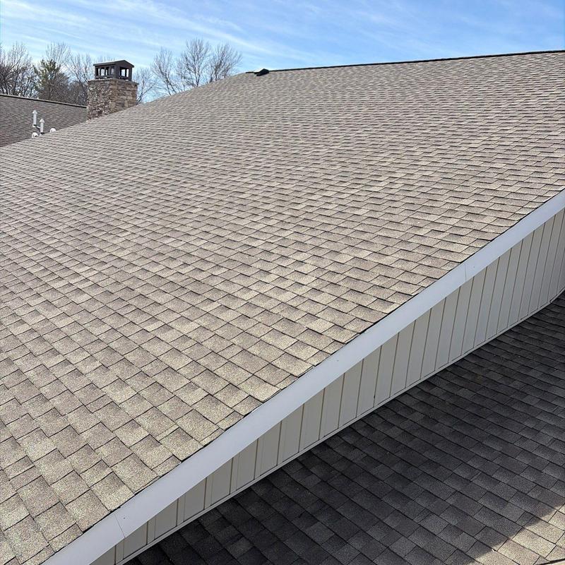 Asphalt shingle roof with chimney, Lincoln NE Asphalt shingle roof with chimney, Lincoln NE