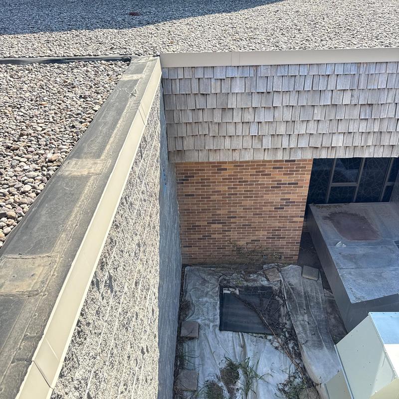 Flat roof gravel surface and skylight inspection in Hastings Flat roof gravel surface and skylight inspection in Hastings