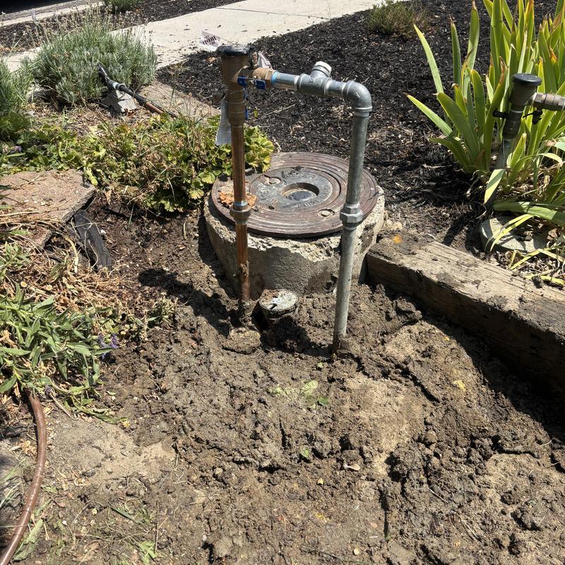 Backflow riser replacement with new metal piping Backflow riser replacement with new metal piping