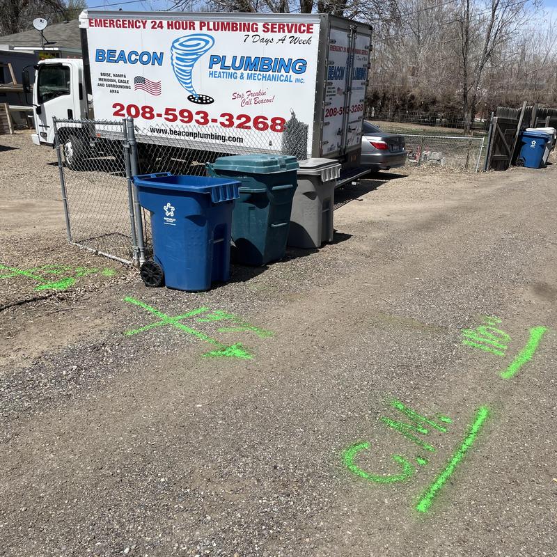 Orangeberg sewer line marked for excavation and repair Orangeberg sewer line marked for excavation and repair