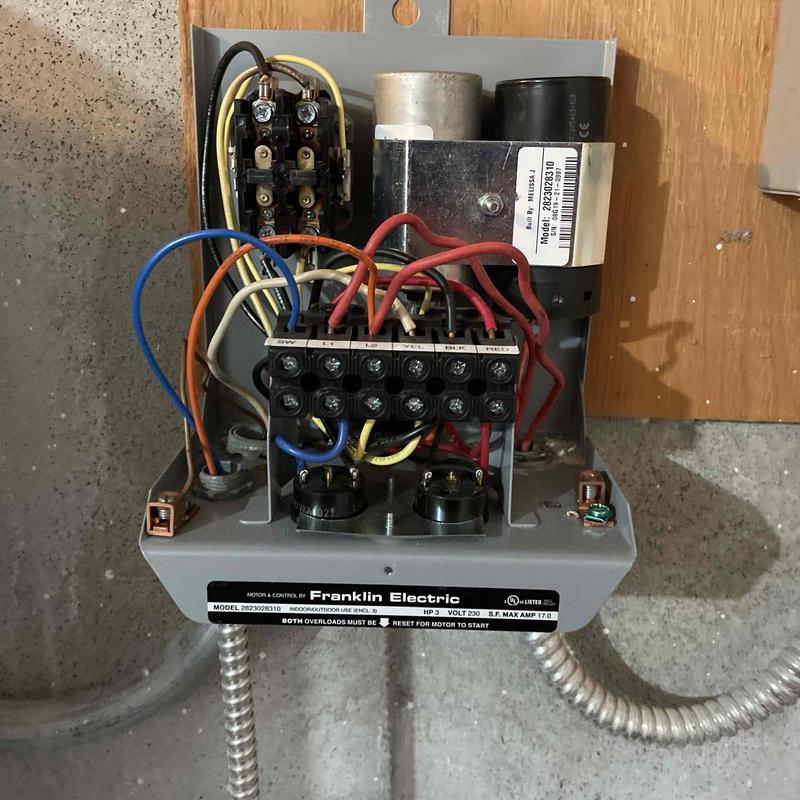 3hp well control box wiring and components installation 3hp well control box wiring and components installation
