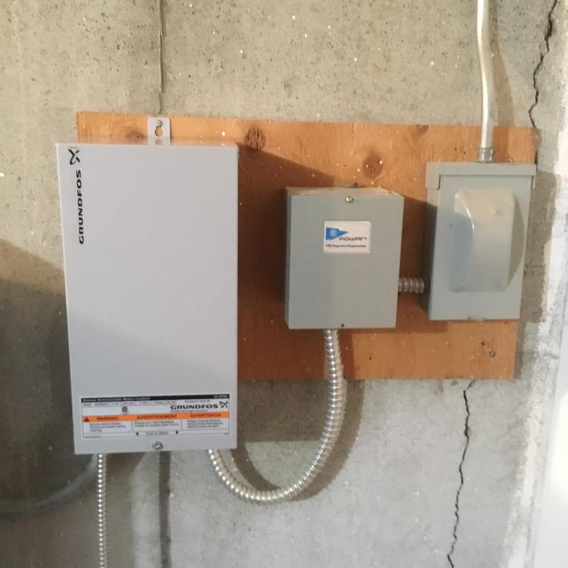 3HP well control box newly installed on wall panel 3HP well control box newly installed on wall panel