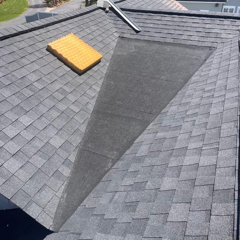 Ice and water shield under CertainTeed shingles installation Ice and water shield under CertainTeed shingles installation